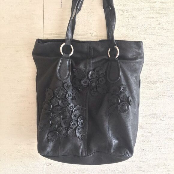 Large Tosha Blu Black Leather Purse - Picture 3 of 9